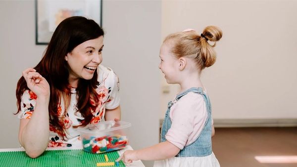 Erin with patient